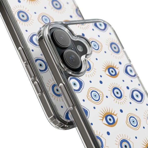 Protective Clear Phone Case with Evil Eye Patterns for Positive Vibes - Image 78