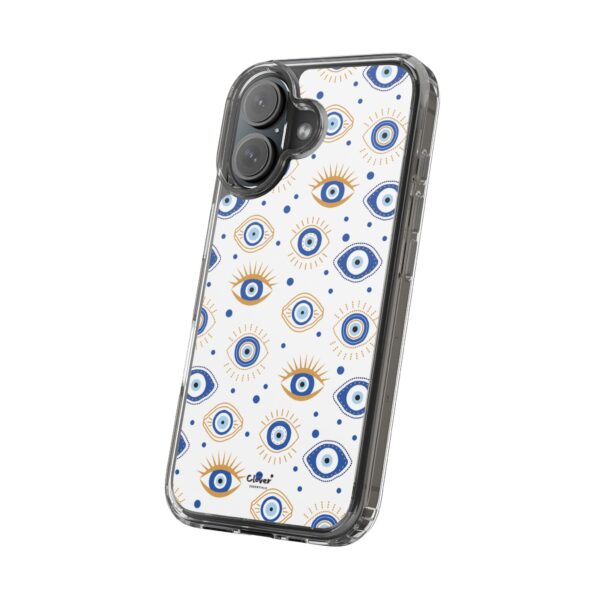 Protective Clear Phone Case with Evil Eye Patterns for Positive Vibes - Image 69