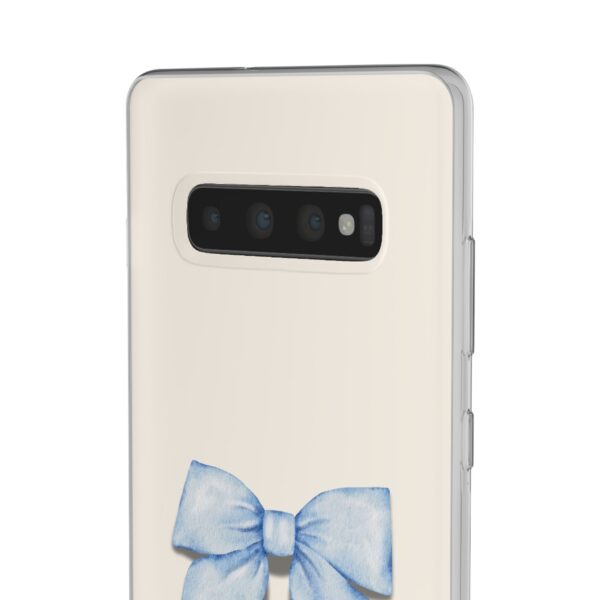 Elegant Blue Bow Design Flexi Case for Stylish Phone Protection - Image 11