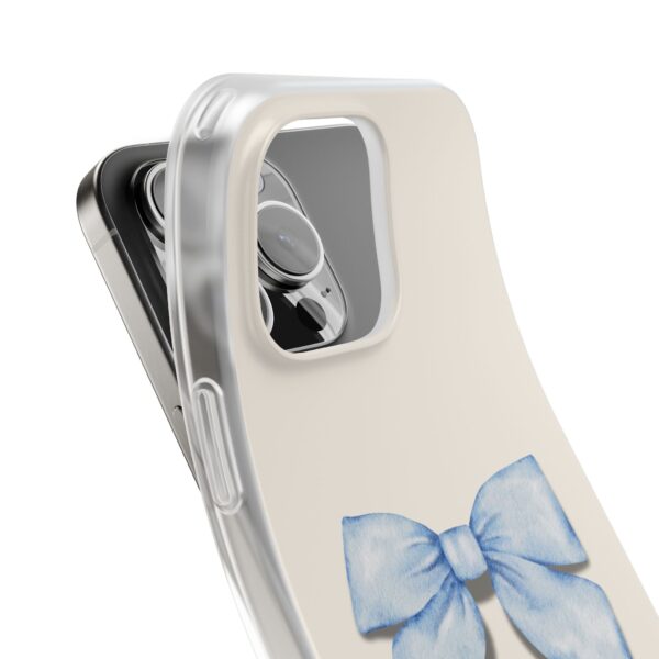 Elegant Blue Bow Design Flexi Case for Stylish Phone Protection - Image 3