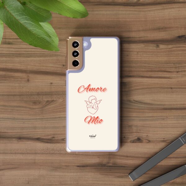 Charming Angel 'Amore Mio' Clear Phone Case - Perfect for Lovebirds and Valentine's Gifts - Image 34