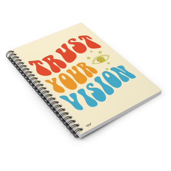 Motivational Spiral Notebook - "Trust Your Vision" - Image 3