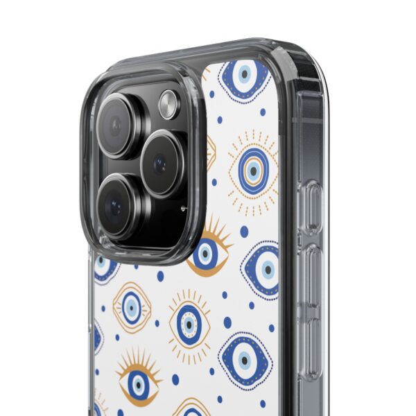 Protective Clear Phone Case with Evil Eye Patterns for Positive Vibes - Image 75