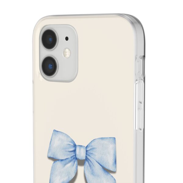 Elegant Blue Bow Design Flexi Case for Stylish Phone Protection - Image 26