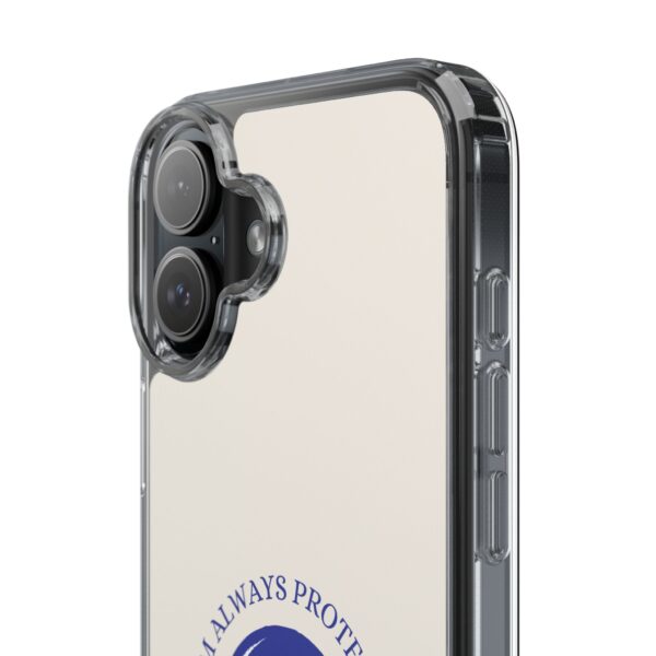 I Am Always Protected Clear Phone Case - Stylish & Durable - Image 79