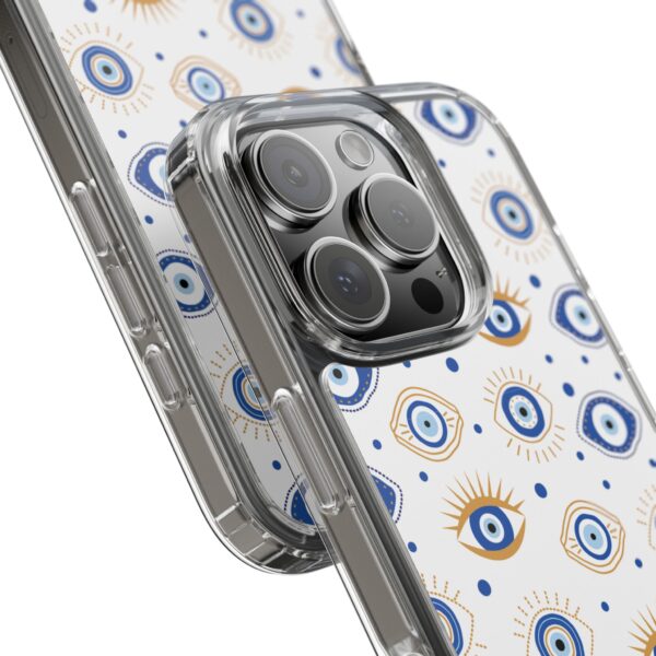 Protective Clear Phone Case with Evil Eye Patterns for Positive Vibes - Image 74