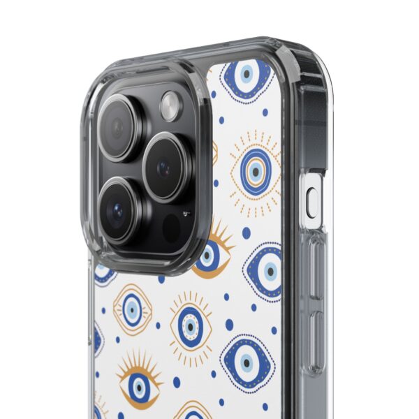 Protective Clear Phone Case with Evil Eye Patterns for Positive Vibes - Image 87