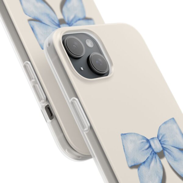 Elegant Blue Bow Design Flexi Case for Stylish Phone Protection - Image 210