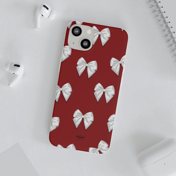 Chic Bow-Patterned Flexi Case for Stylish Protection - Image 100