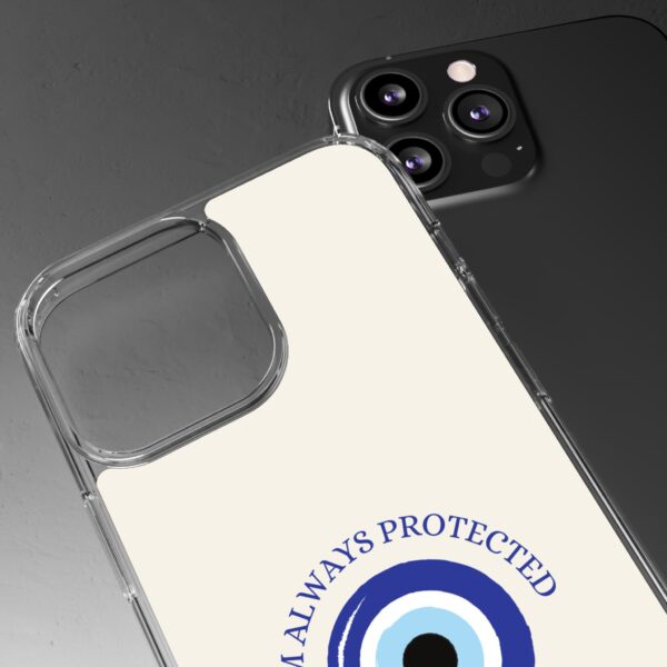 I Am Always Protected Clear Phone Case - Stylish & Durable - Image 66