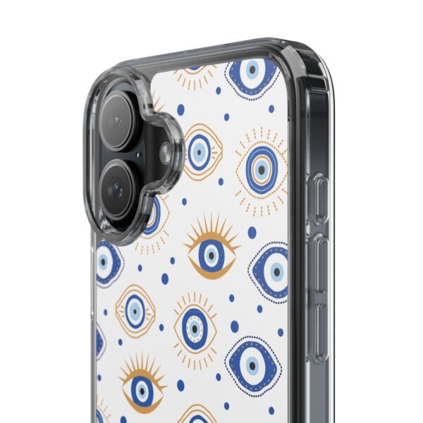 Protective Clear Phone Case with Evil Eye Patterns for Positive Vibes - Image 79