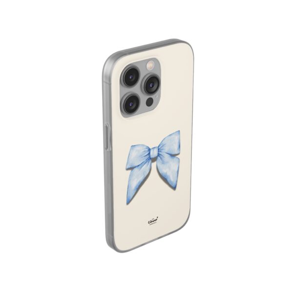 Elegant Blue Bow Design Flexi Case for Stylish Phone Protection - Image 178