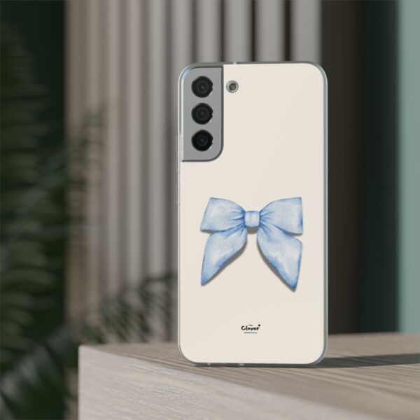 Elegant Blue Bow Design Flexi Case for Stylish Phone Protection - Image 140