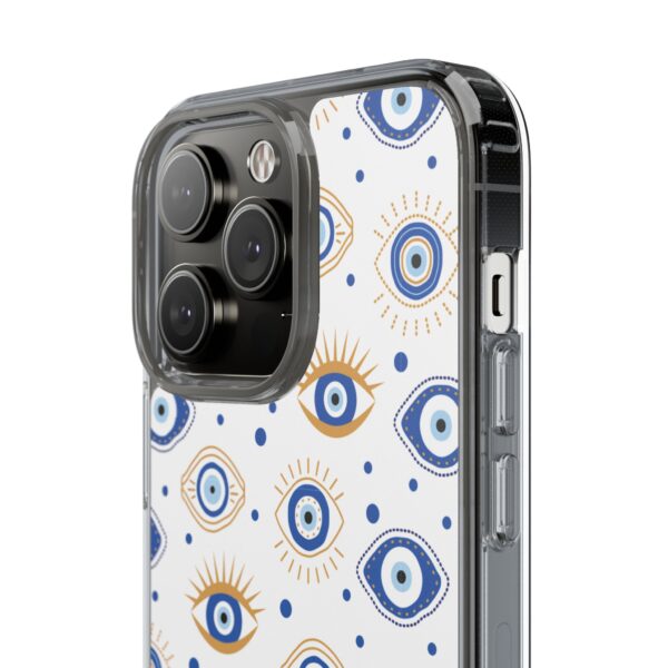 Protective Clear Phone Case with Evil Eye Patterns for Positive Vibes - Image 111