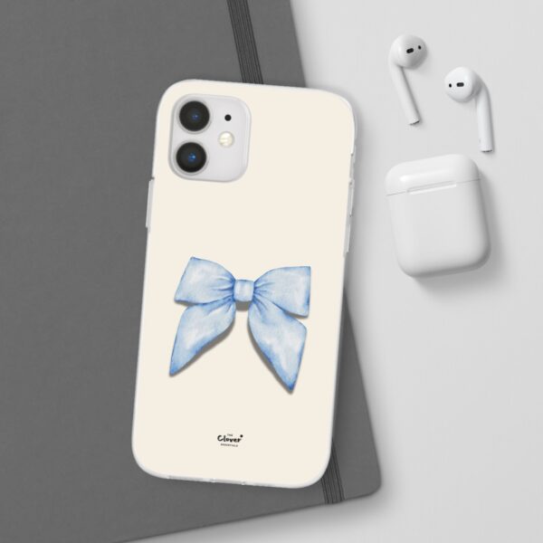 Elegant Blue Bow Design Flexi Case for Stylish Phone Protection - Image 27