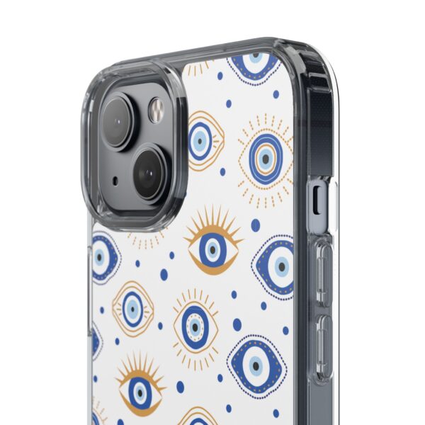 Protective Clear Phone Case with Evil Eye Patterns for Positive Vibes - Image 99