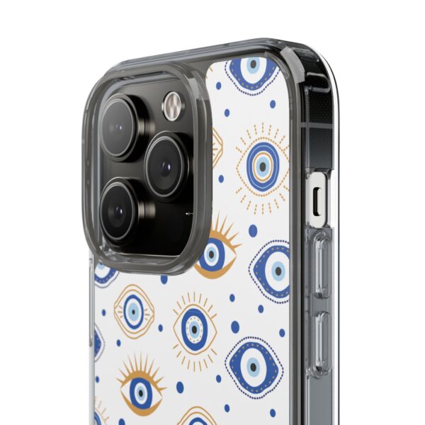 Protective Clear Phone Case with Evil Eye Patterns for Positive Vibes - Image 103