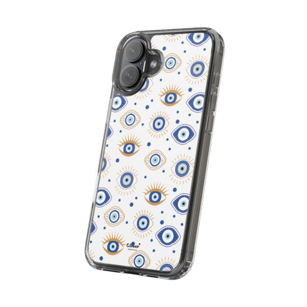 Protective Clear Phone Case with Evil Eye Patterns for Positive Vibes - Image 77