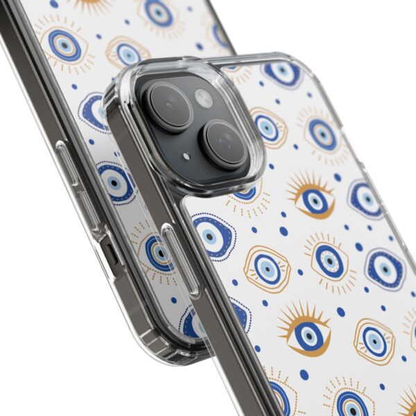 Protective Clear Phone Case with Evil Eye Patterns for Positive Vibes - Image 90