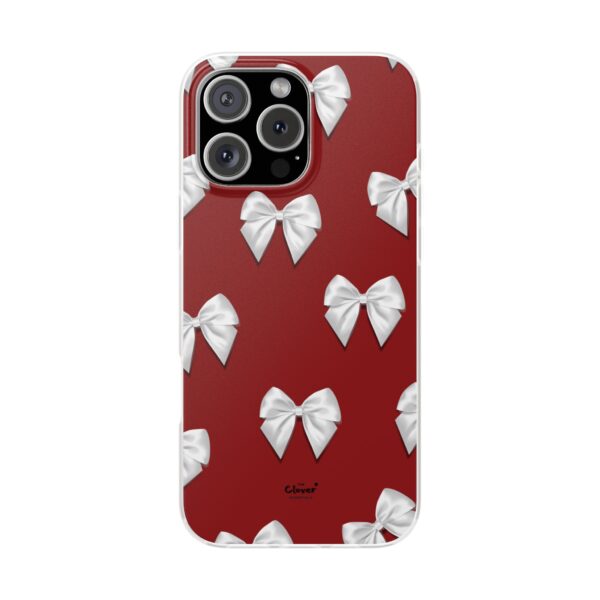 Chic Bow-Patterned Flexi Case for Stylish Protection