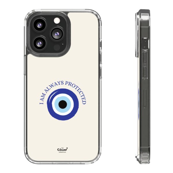 I Am Always Protected Clear Phone Case - Stylish & Durable - Image 54