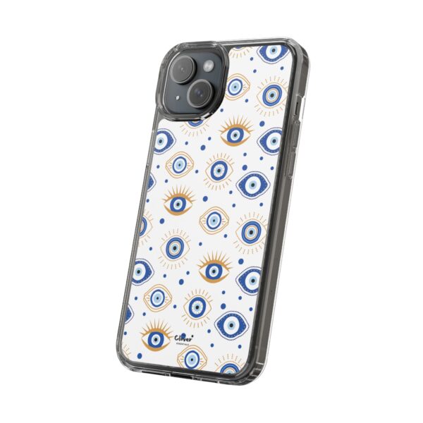 Protective Clear Phone Case with Evil Eye Patterns for Positive Vibes - Image 89