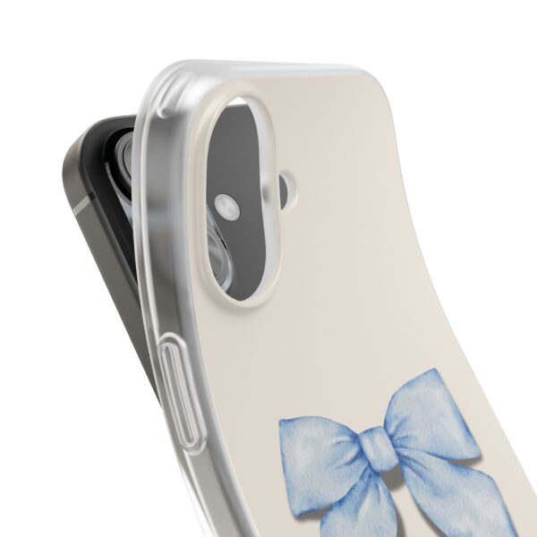 Elegant Blue Bow Design Flexi Case for Stylish Phone Protection - Image 237