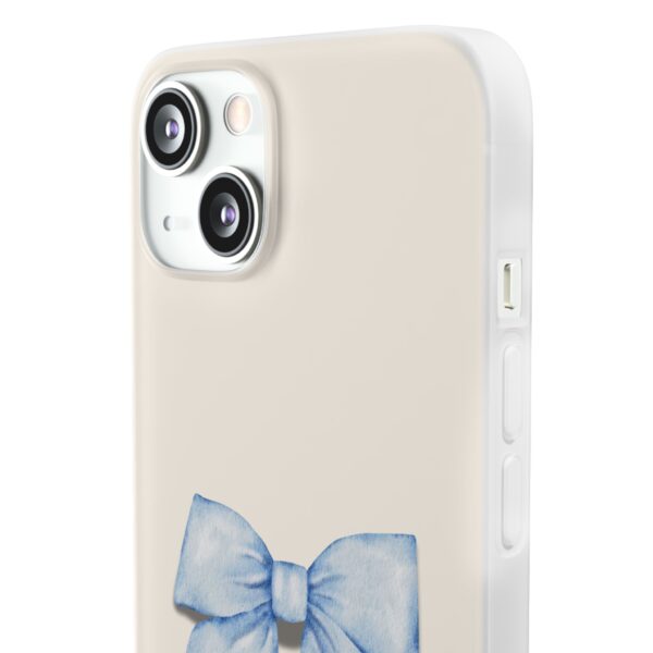 Elegant Blue Bow Design Flexi Case for Stylish Phone Protection - Image 99