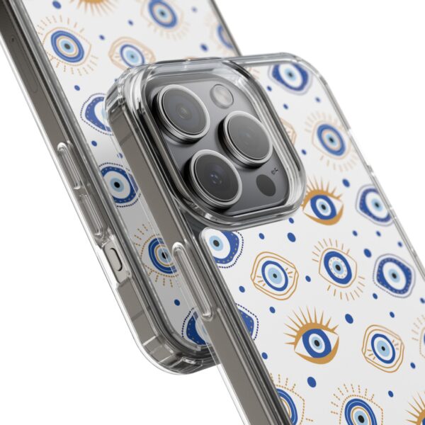 Protective Clear Phone Case with Evil Eye Patterns for Positive Vibes - Image 94