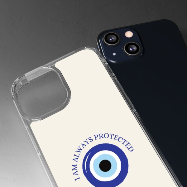 I Am Always Protected Clear Phone Case - Stylish & Durable - Image 52