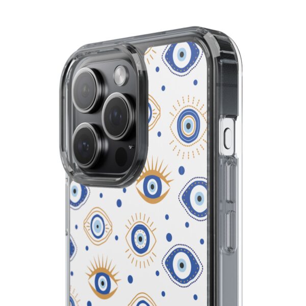 Protective Clear Phone Case with Evil Eye Patterns for Positive Vibes - Image 95