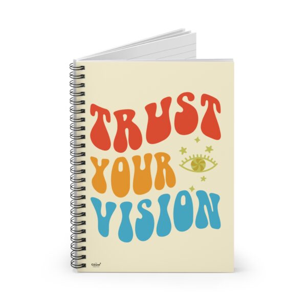 Motivational Spiral Notebook - "Trust Your Vision" - Image 2