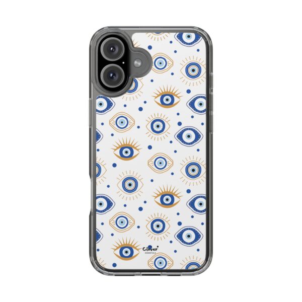 Protective Clear Phone Case with Evil Eye Patterns for Positive Vibes - Image 76