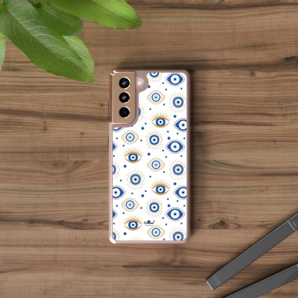 Protective Clear Phone Case with Evil Eye Patterns for Positive Vibes - Image 26