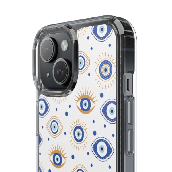 Protective Clear Phone Case with Evil Eye Patterns for Positive Vibes - Image 83