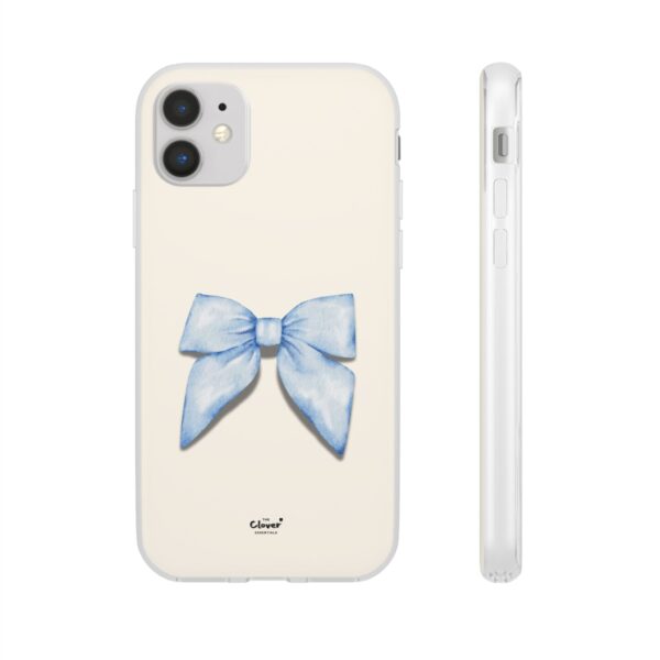 Elegant Blue Bow Design Flexi Case for Stylish Phone Protection - Image 13