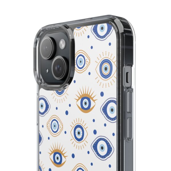 Protective Clear Phone Case with Evil Eye Patterns for Positive Vibes - Image 91